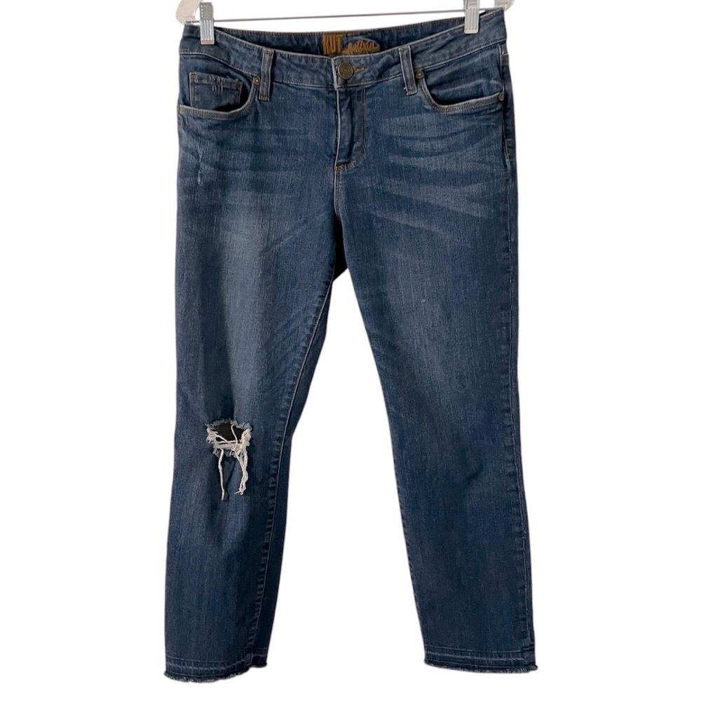KUT FROM THE KLOTH Emma Straight Leg Ankle Denim Stretch Jeans Women’s Size 8